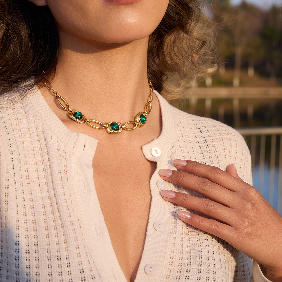 Céleste Necklace Béllissia 18K Gold - 9