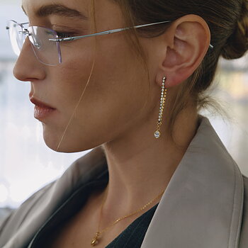 Céleste Earrings Basiléa 18K Gold