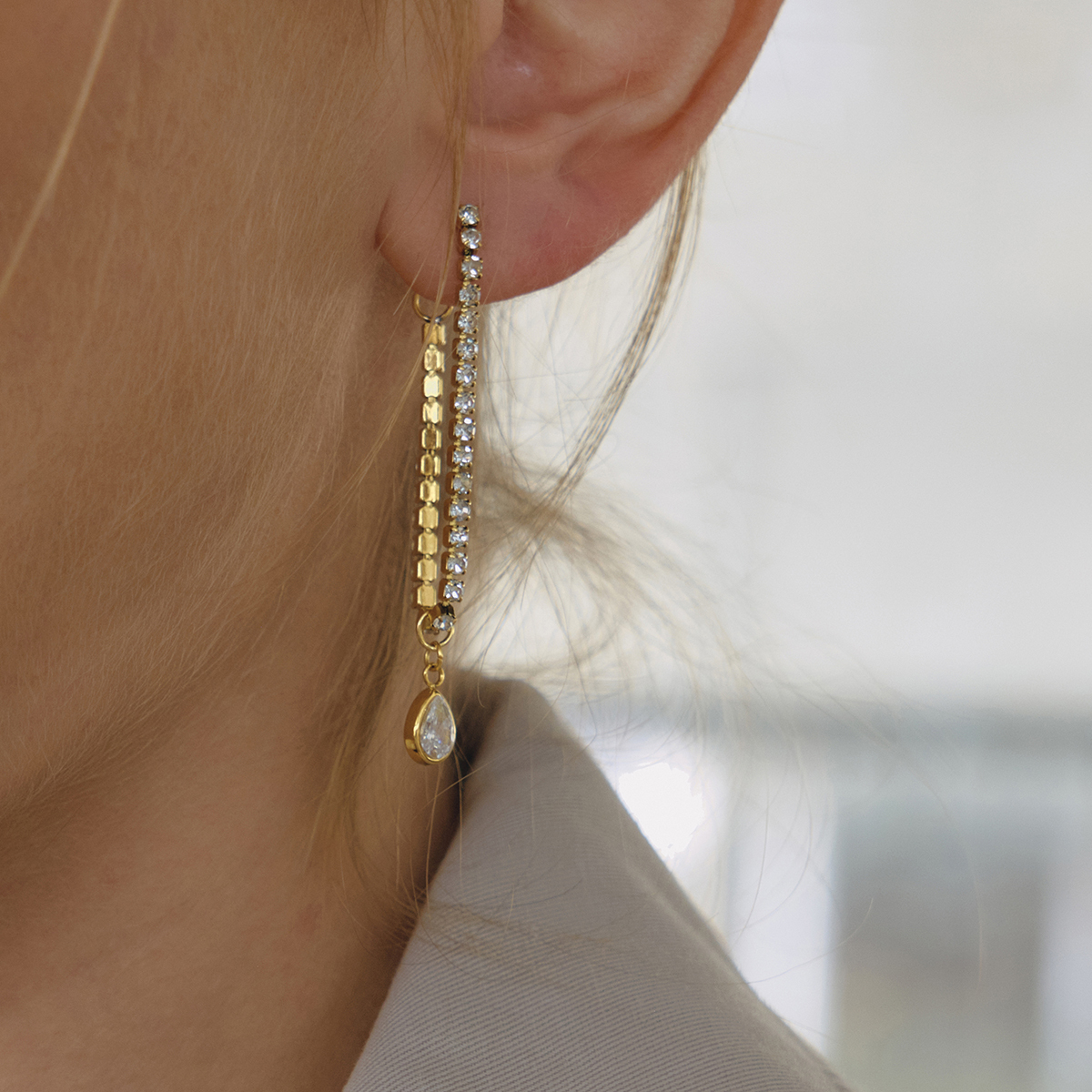 Céleste Earrings Basiléa 18K Gold - 4