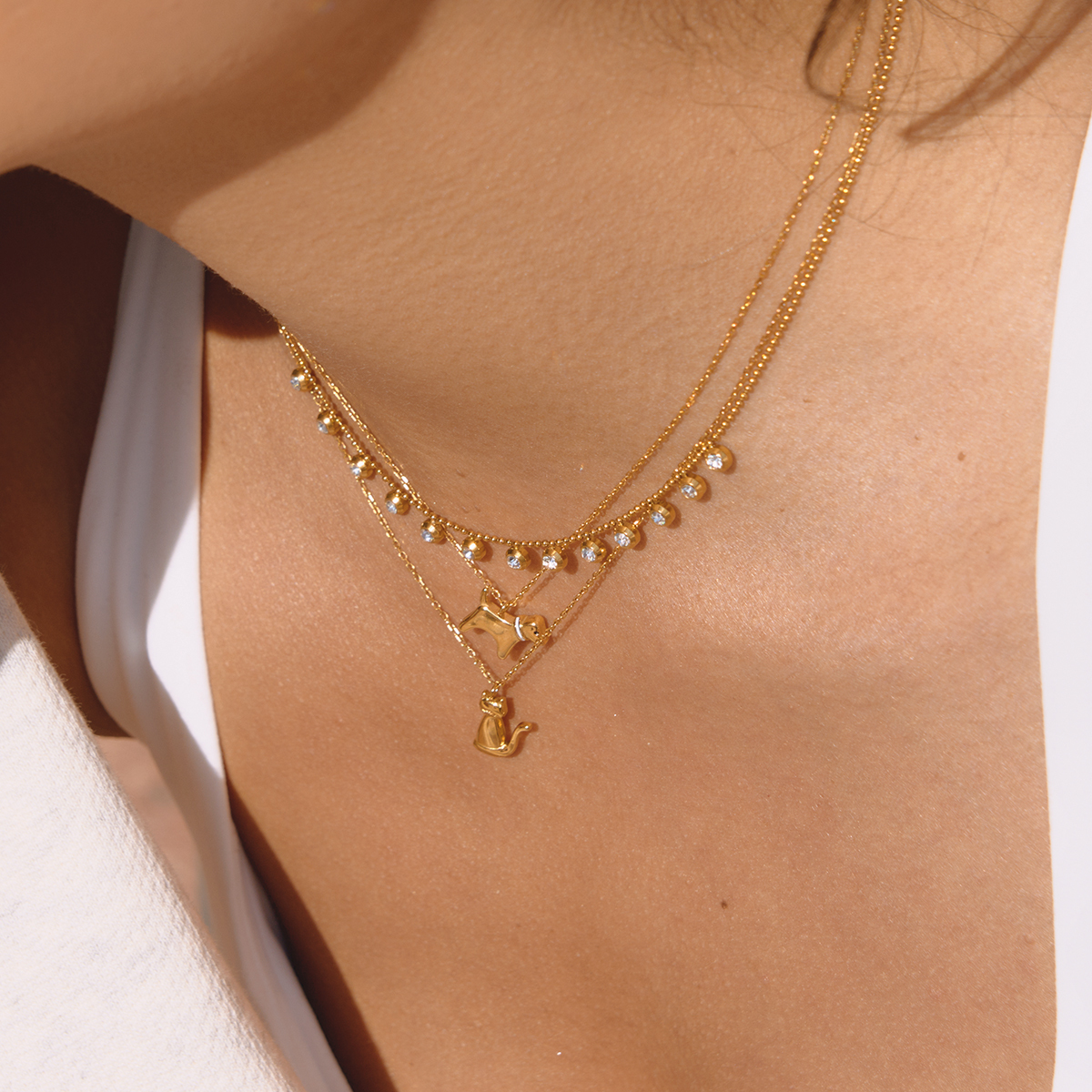 Céleste Necklace Xantheline 18K Gold - 12
