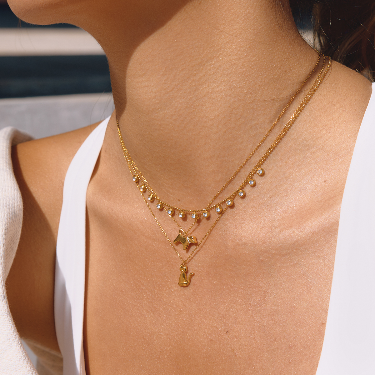 Céleste Necklace Xantheline 18K Gold - 10
