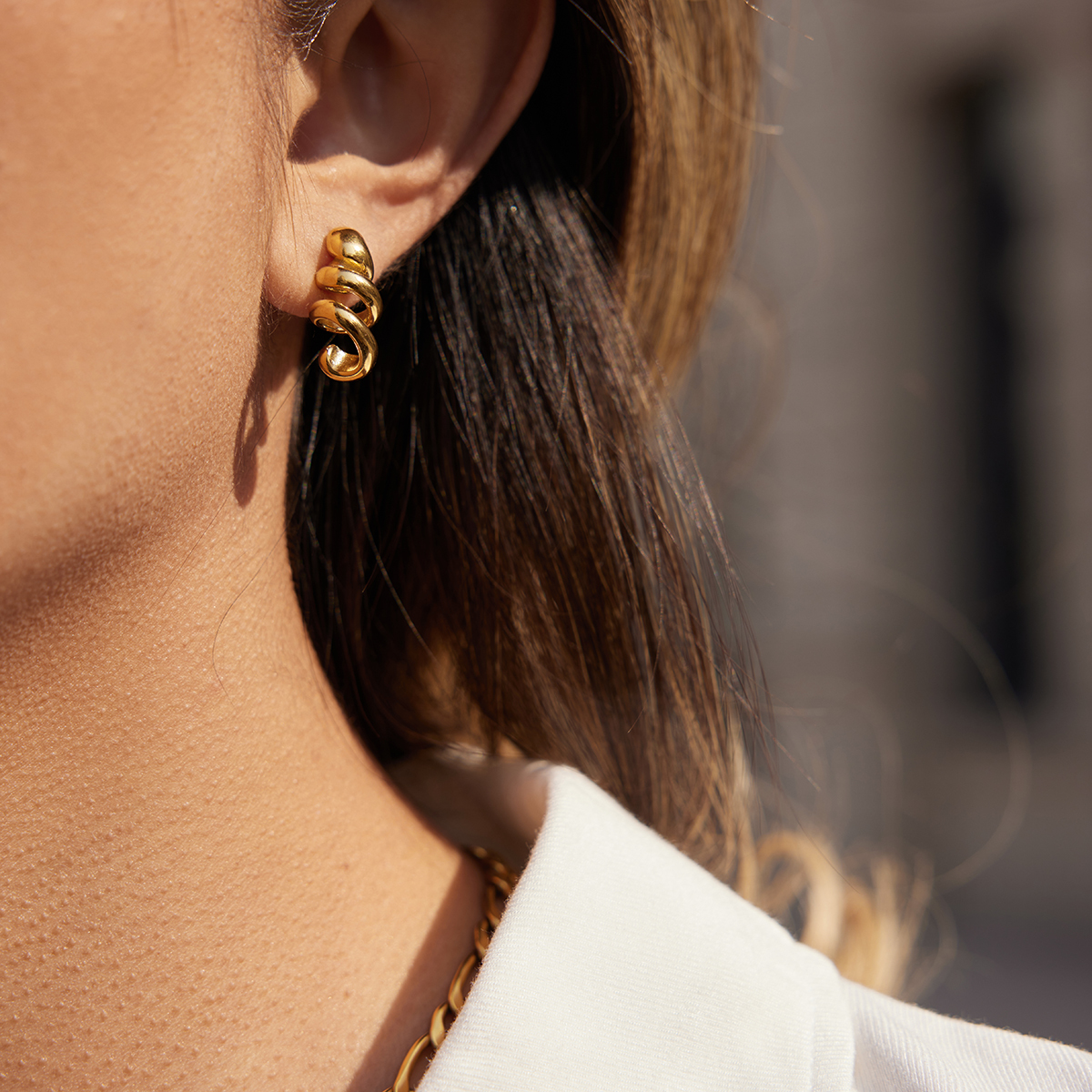 Céleste Earrings Astreline 18K Gold - 7