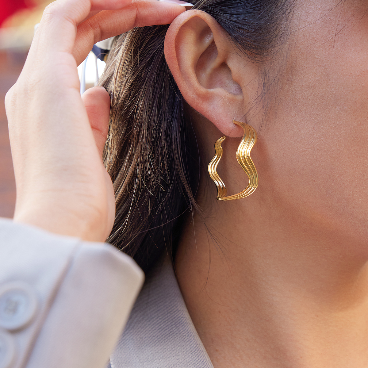 Céleste Earrings Berenzia 18K Gold - 6