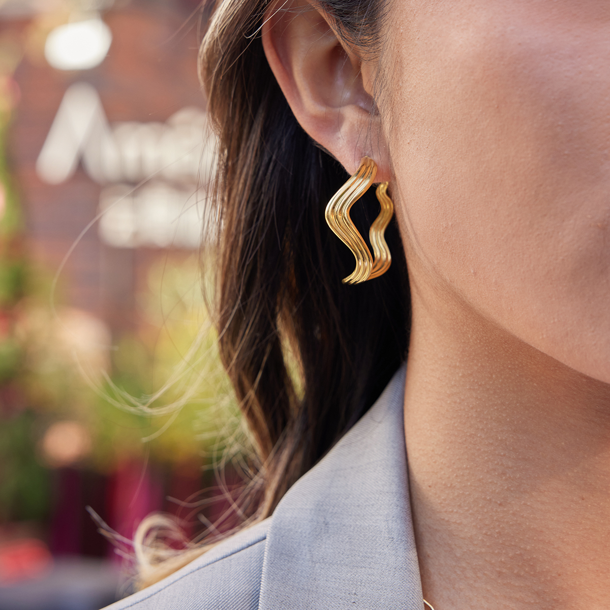 Céleste Earrings Berenzia 18K Gold - 7