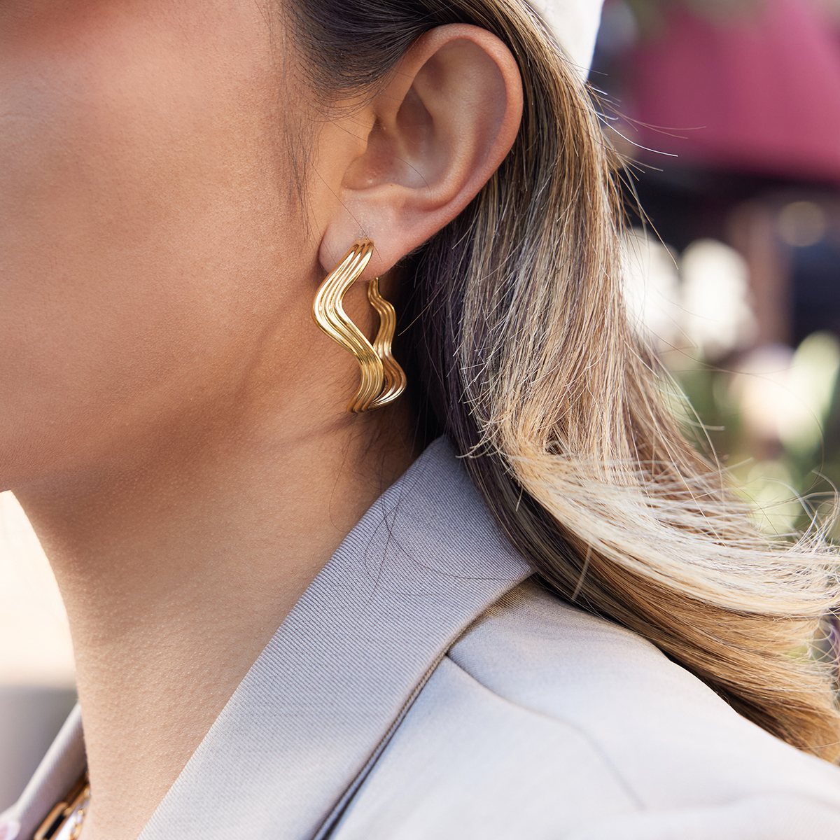 Céleste Earrings Berenzia 18K Gold - 8