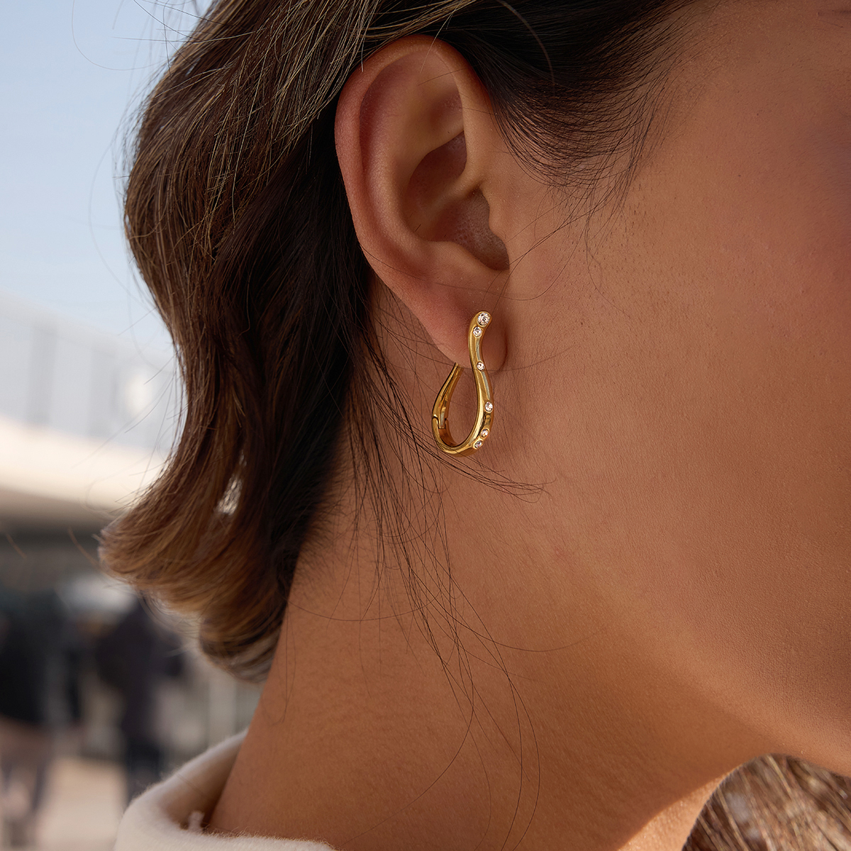 Céleste Earrings Cybélise 18K Gold - 9