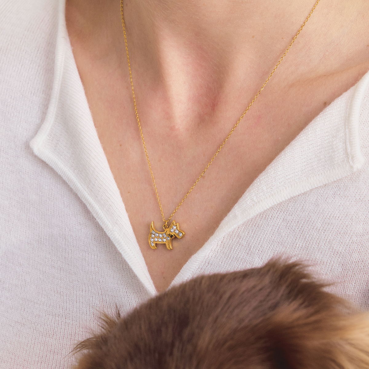 Céleste Necklace Fiorenza-Rose 18K Gold - 3