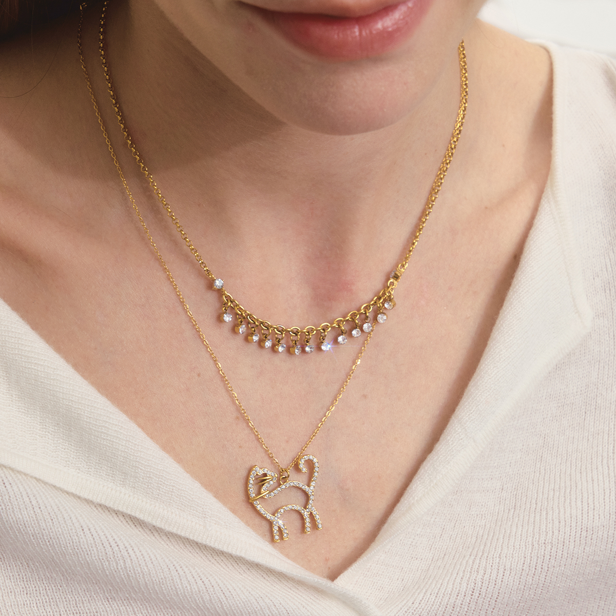 Céleste Necklace Guilhermina 18K Gold - 3