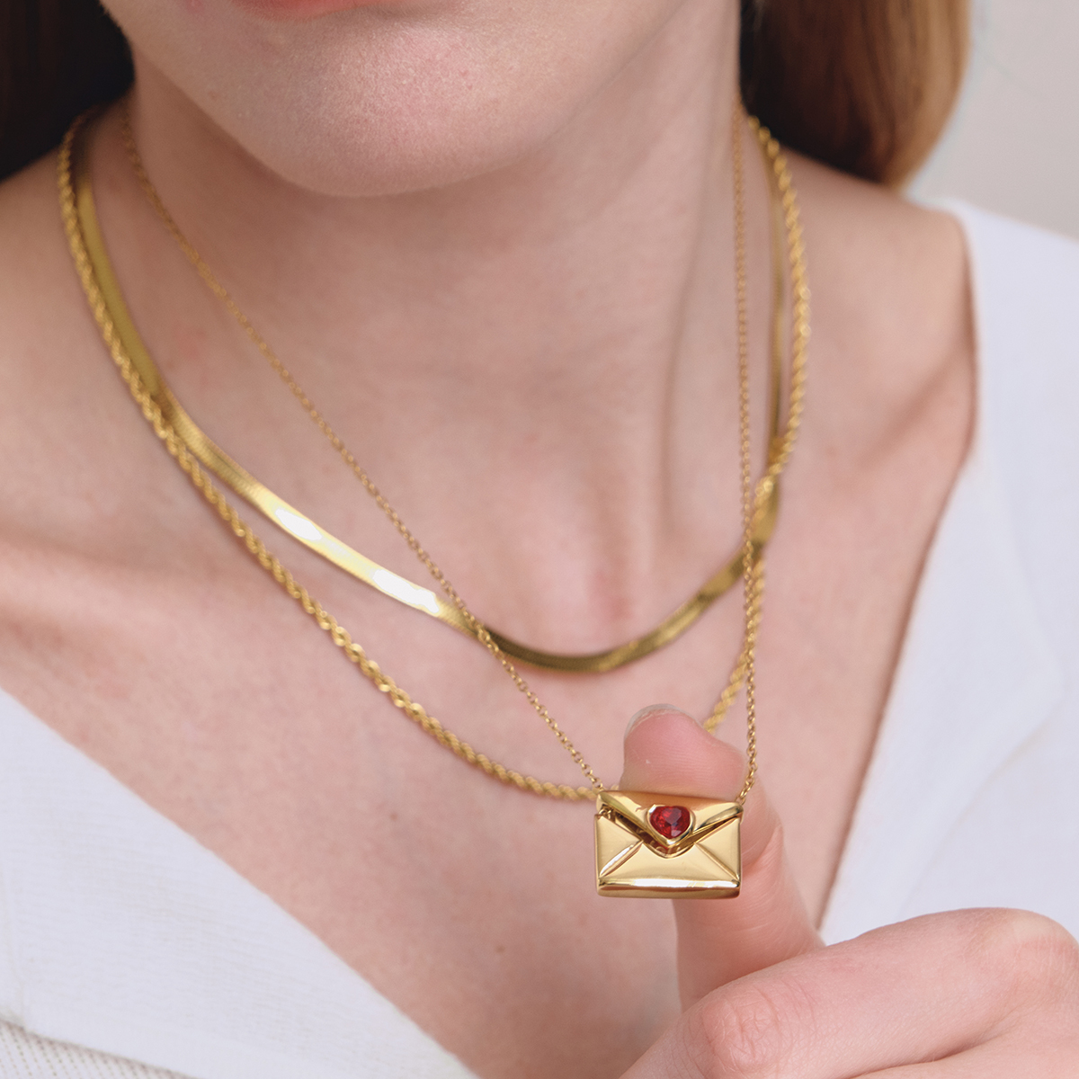 Céleste Necklace Joveline 18K Gold - 17