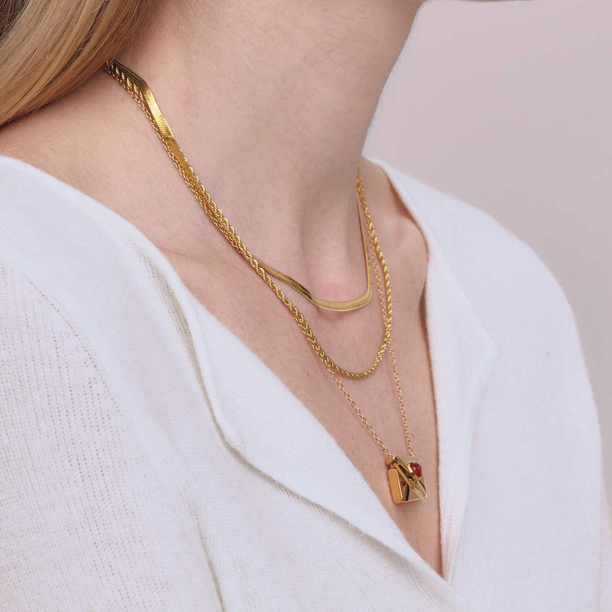 Céleste Necklace Joveline 18K Gold - 12