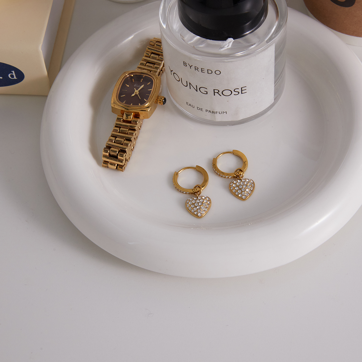 Céleste Earrings Lysandra-Rose 18K Gold | Smycken | Klocktema