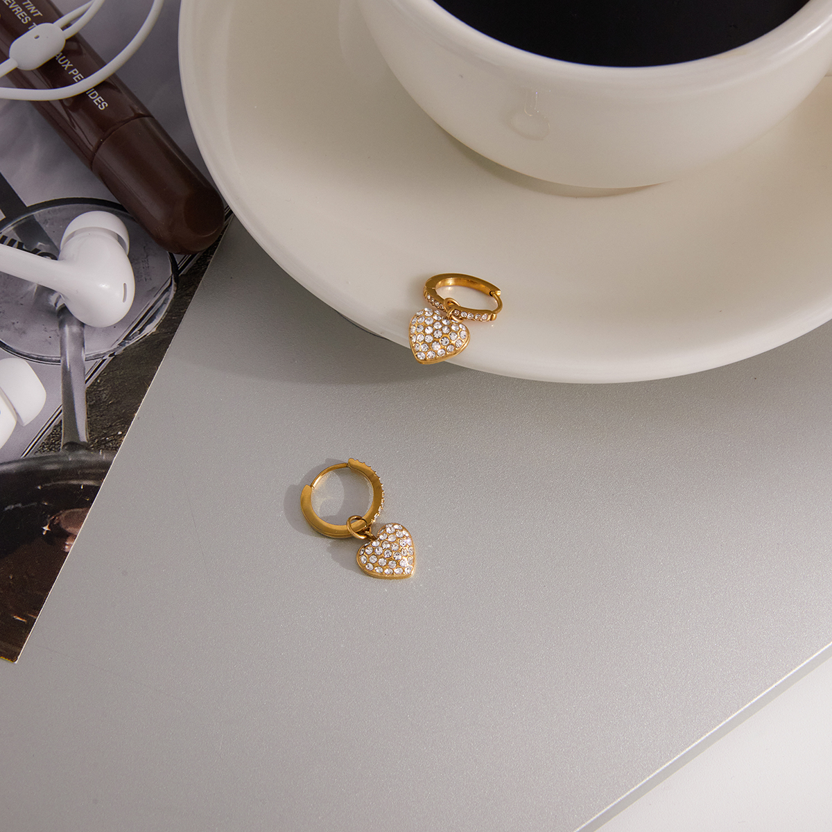 Céleste Earrings Lysandra-Rose 18K Gold - 3