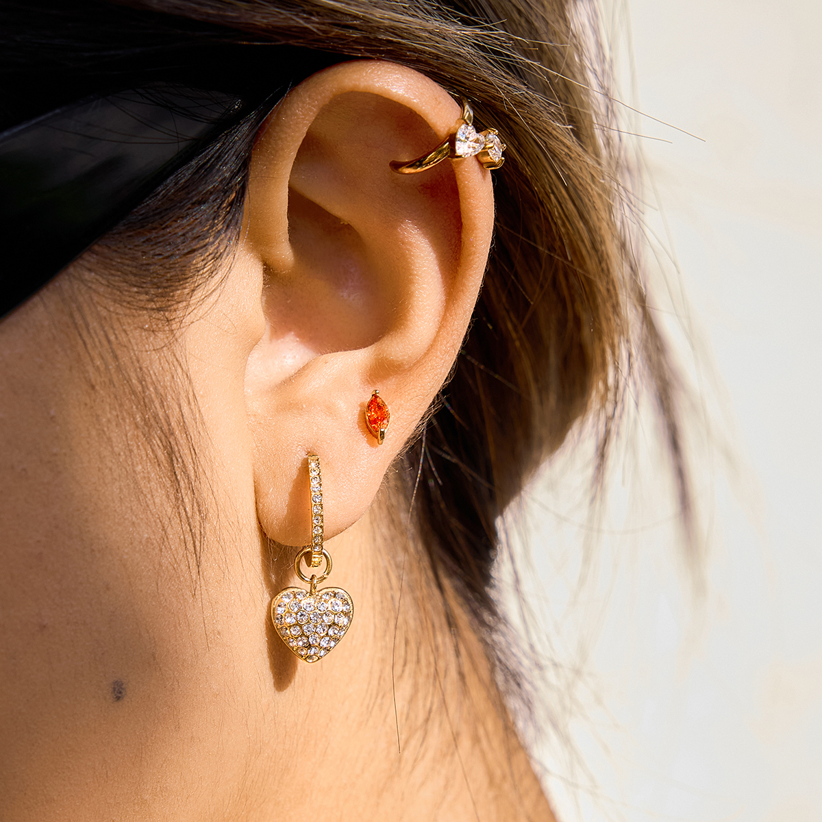 Céleste Earrings Lysandra-Rose 18K Gold - 11