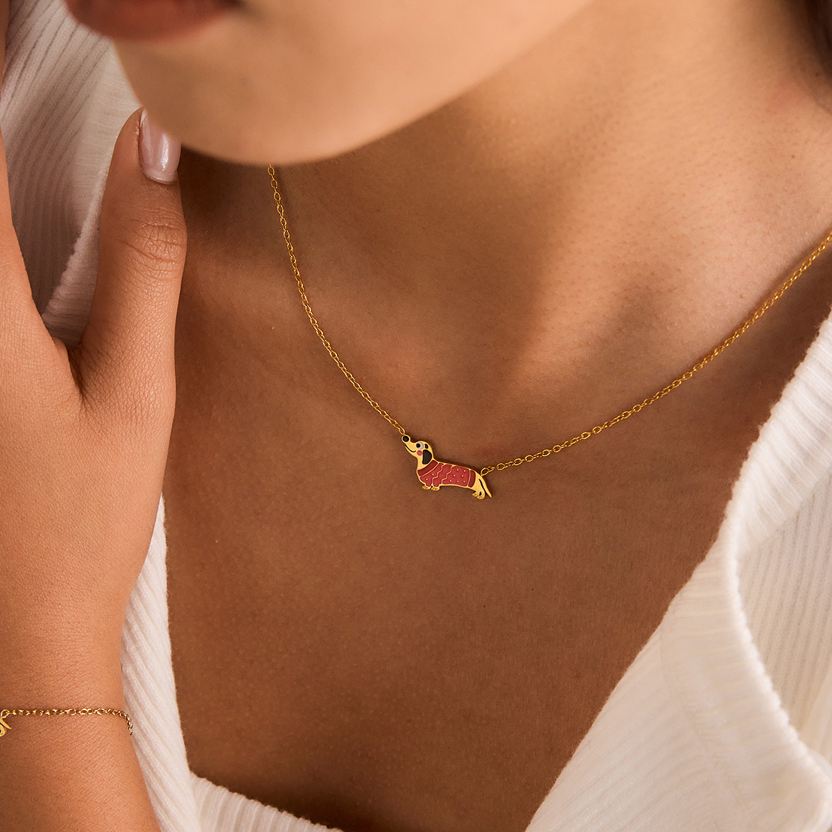 Céleste Necklace Palomine 18K Gold - 9