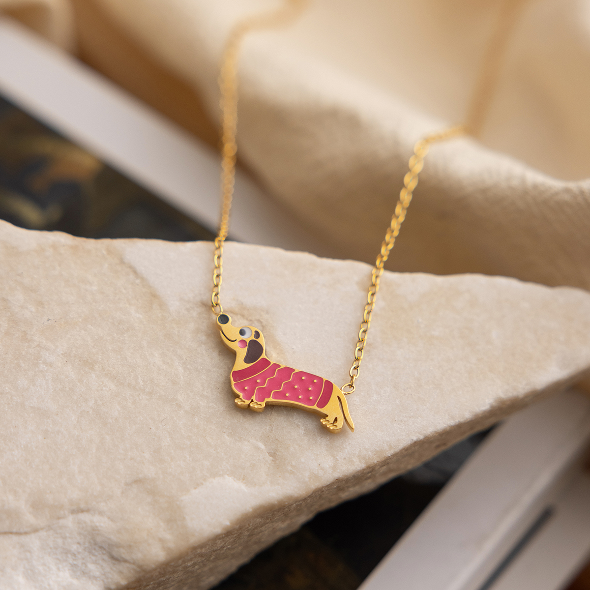 Céleste Necklace Palomine 18K Gold - 3