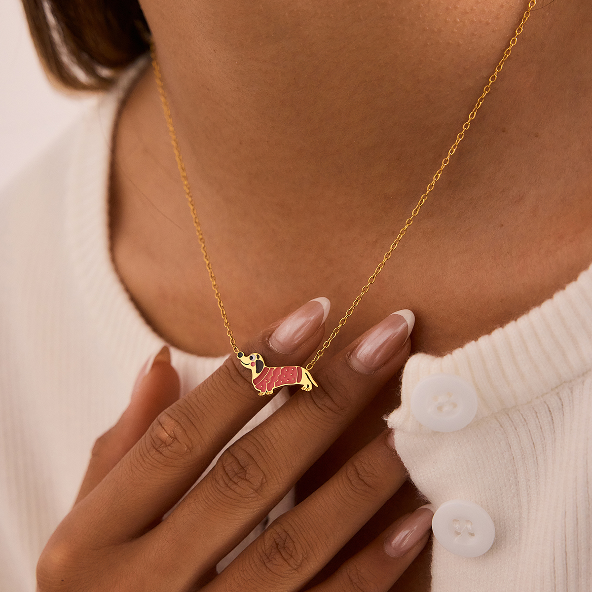 Céleste Necklace Palomine 18K Gold - 8
