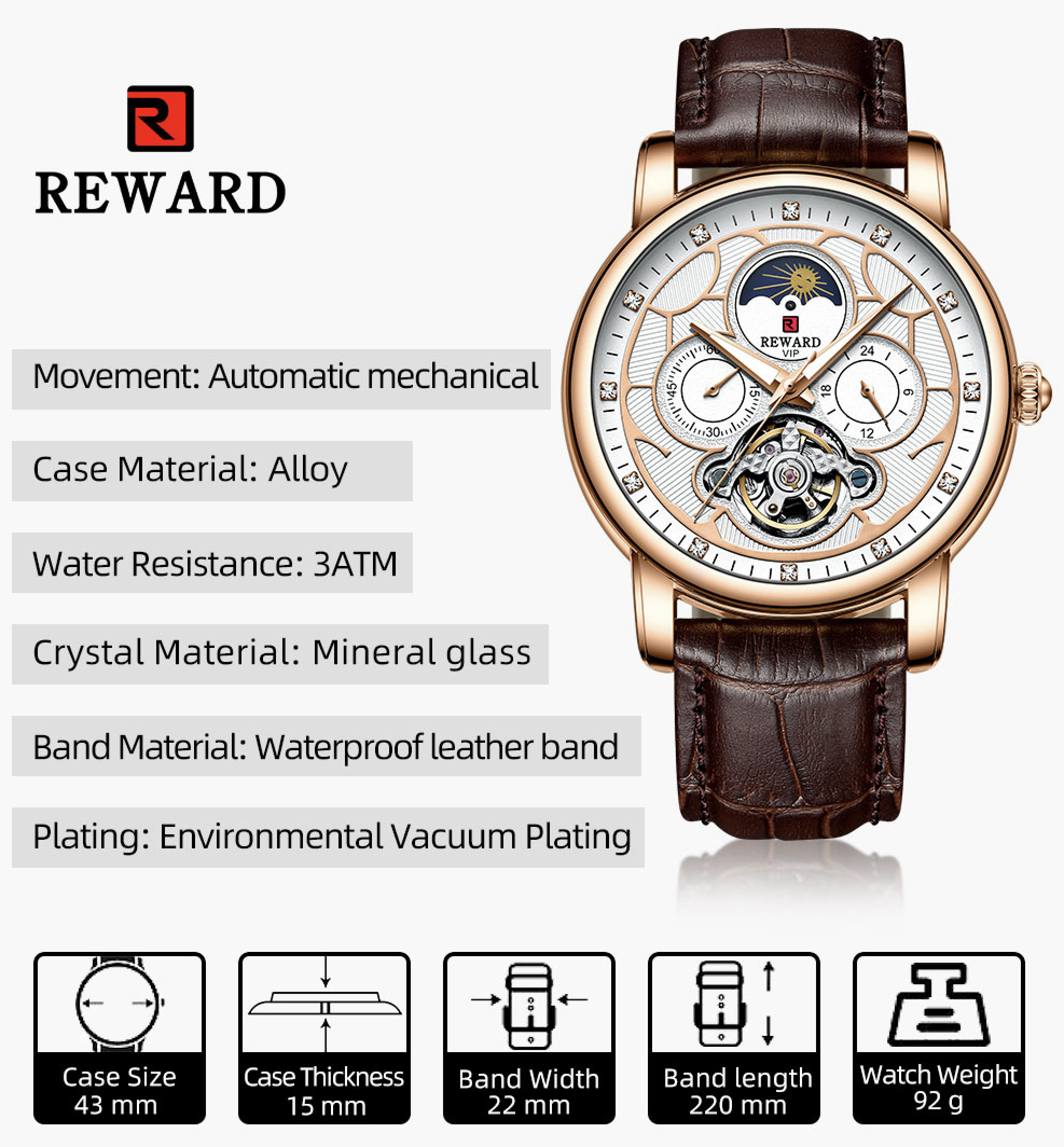 Reward Nightshade Gold Brown - 8