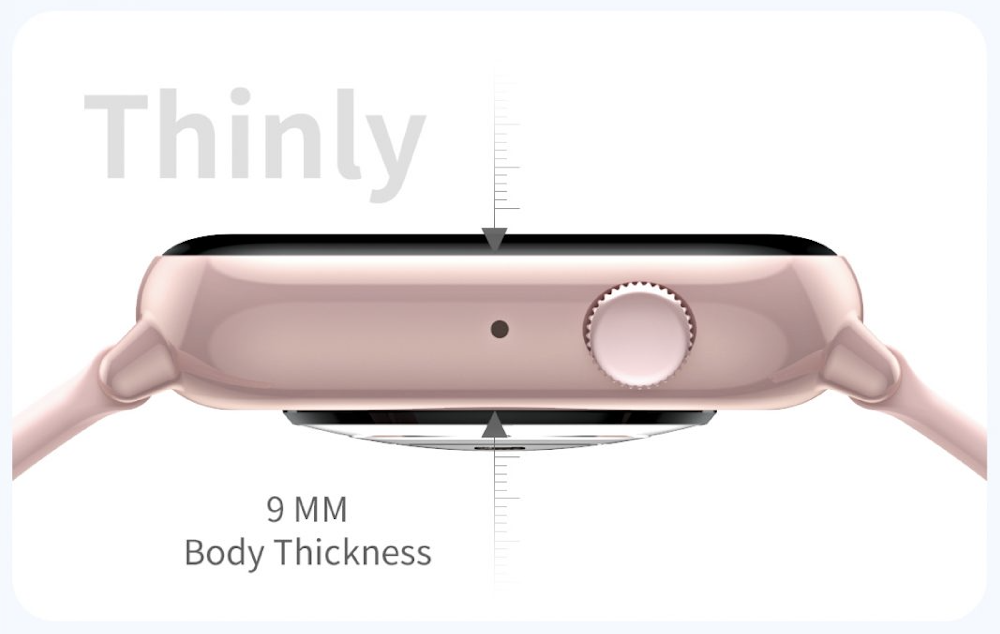 Philippe Palmer Smart Watch LP38 Ceramic Pink - 18