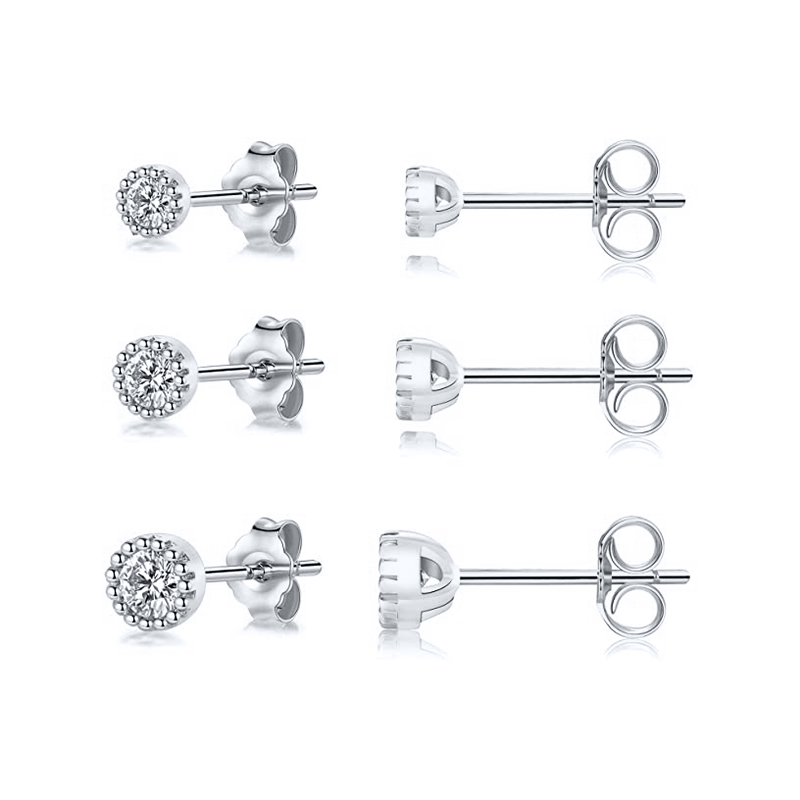 Canard Jewelry S925 Earrings Claire Platinum