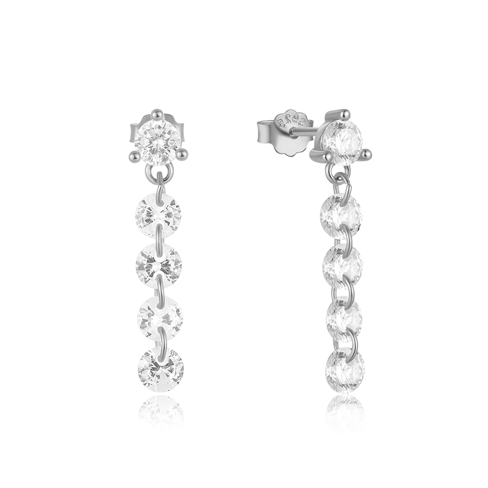 Canard Jewelry S925 Earrings Hailey Platinum