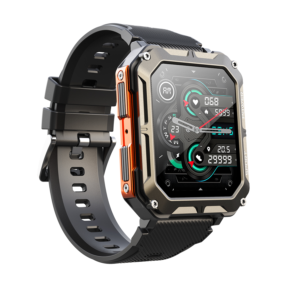 Philippe Palmer Smart Watch LP67 Black Orange - 4