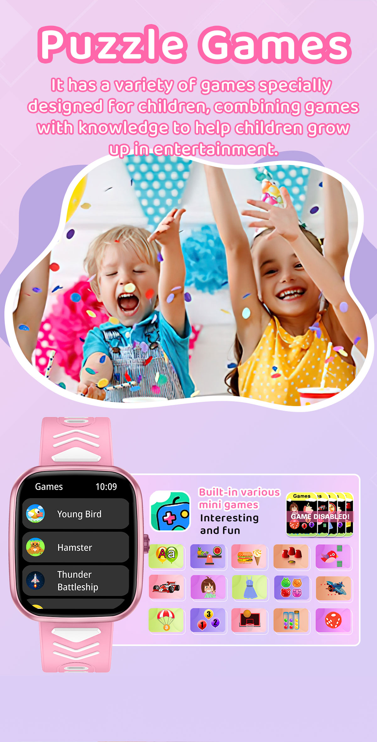 Safebuddy Smart Watch Kids Purple - 9