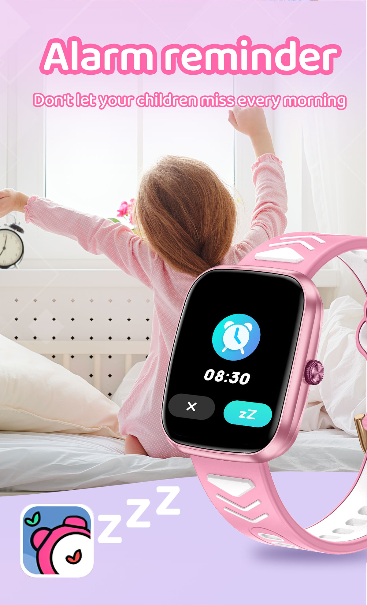 Safebuddy Smart Watch Kids Purple - 8
