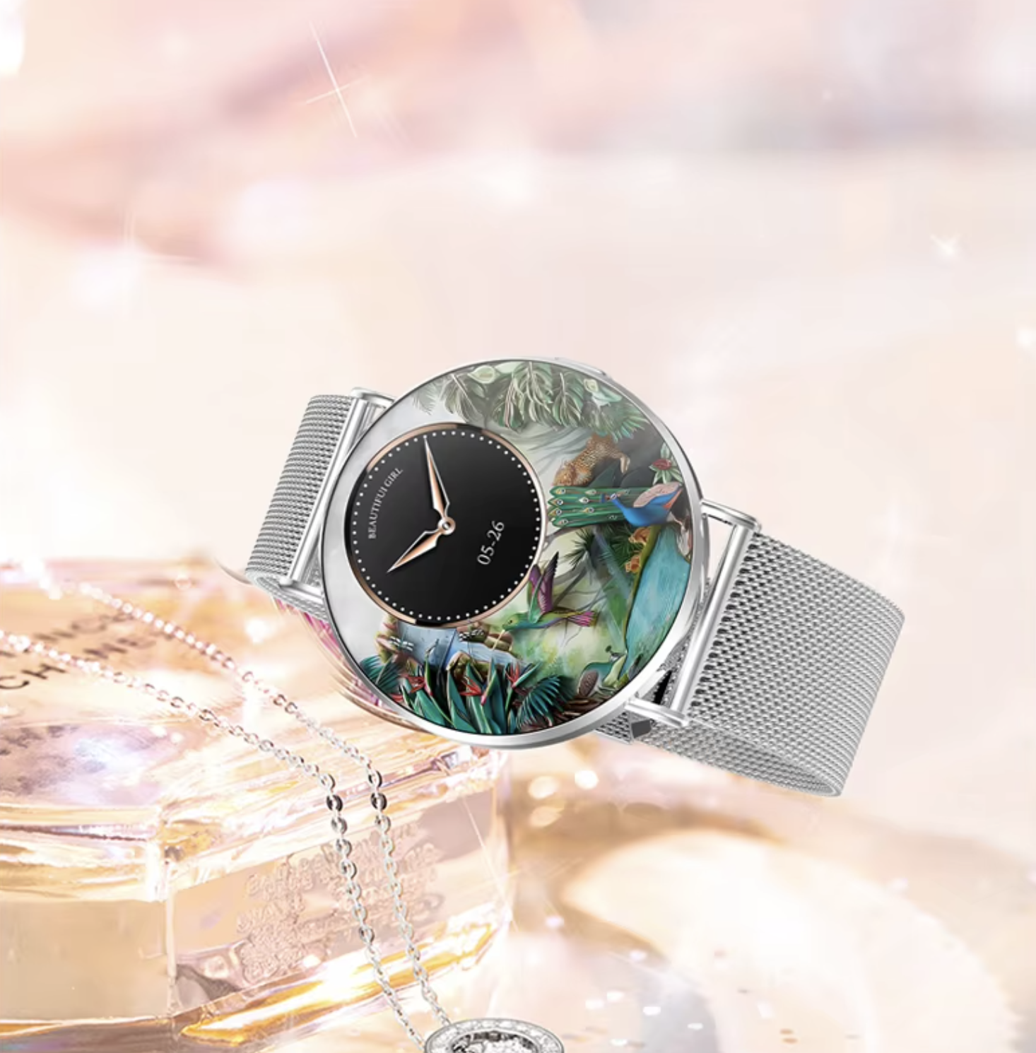 Philippe Palmer Smart Watch LP77 AMOLED Ultra Thin Rose Gold - 31