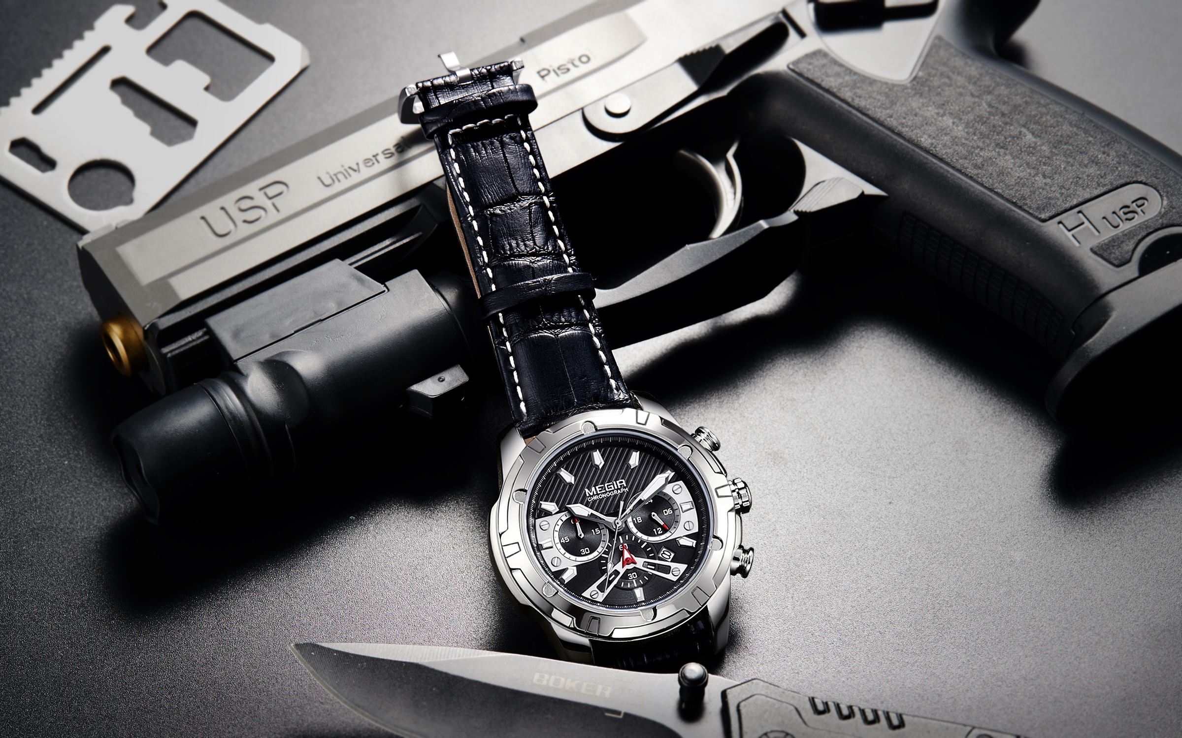 Megir Vengeance Silver Black - 5