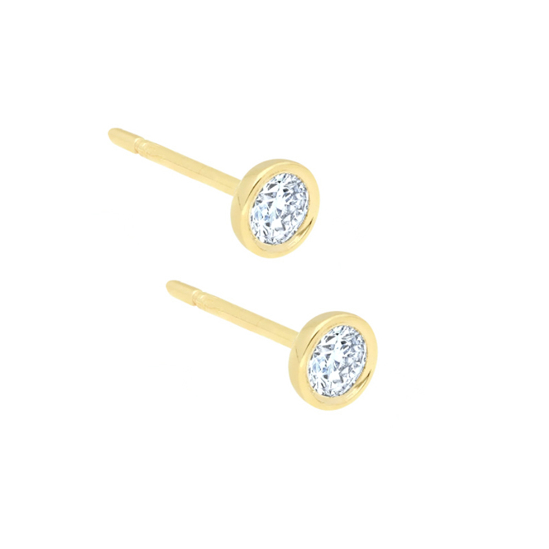 Canard Jewelry S925 Earrings Rose 18K Gold