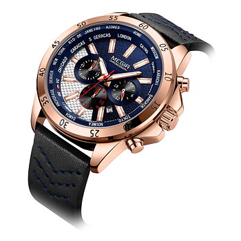 Megir Wanderlust Rose Gold Blue