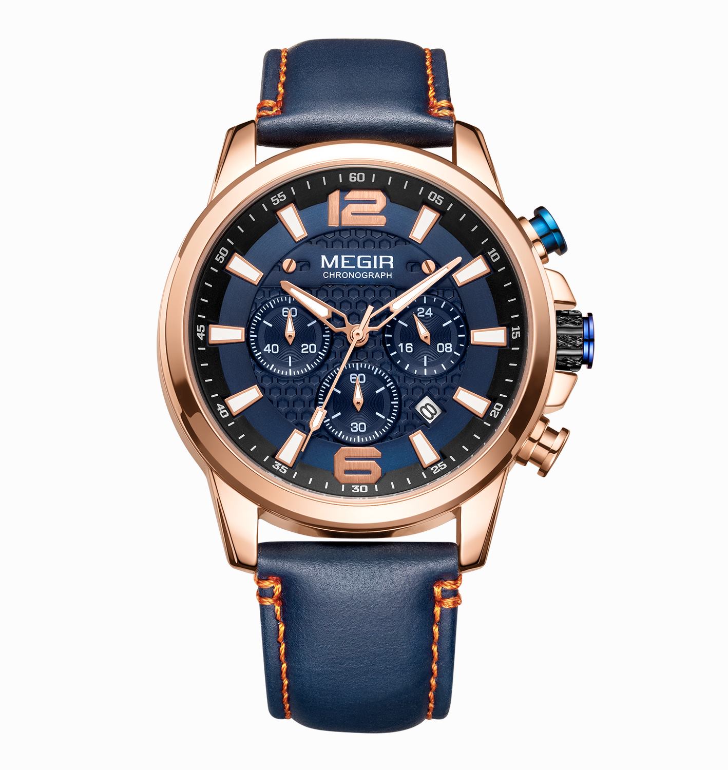 Megir Edge Rose Gold Blue