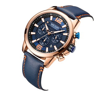 Megir Edge Rose Gold Blue
