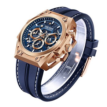 Megir Brute Force Rose Gold Blue
