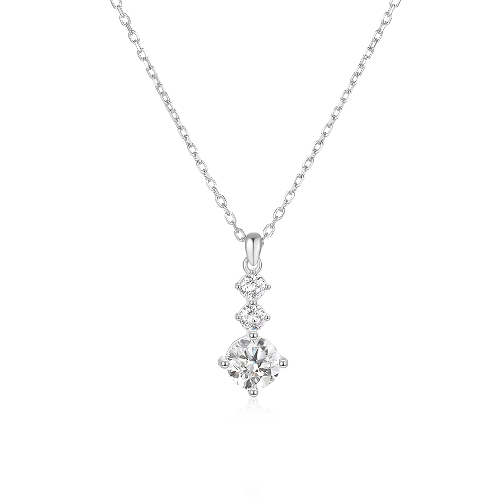 Canard Jewelry S925 Necklace Zinnia Platinum