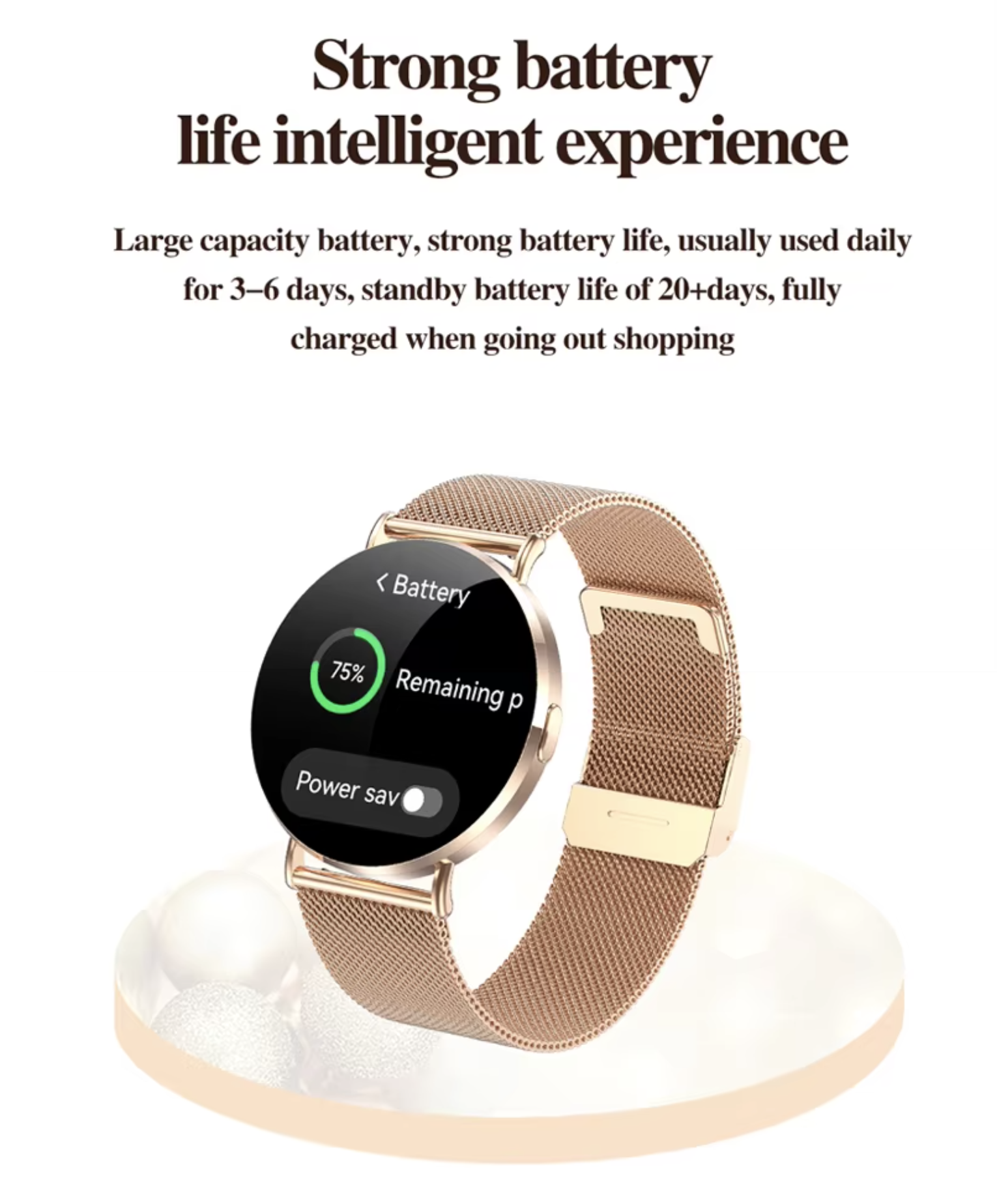 Philippe Palmer Smart Watch LP77 AMOLED Ultra Thin Silver - 21