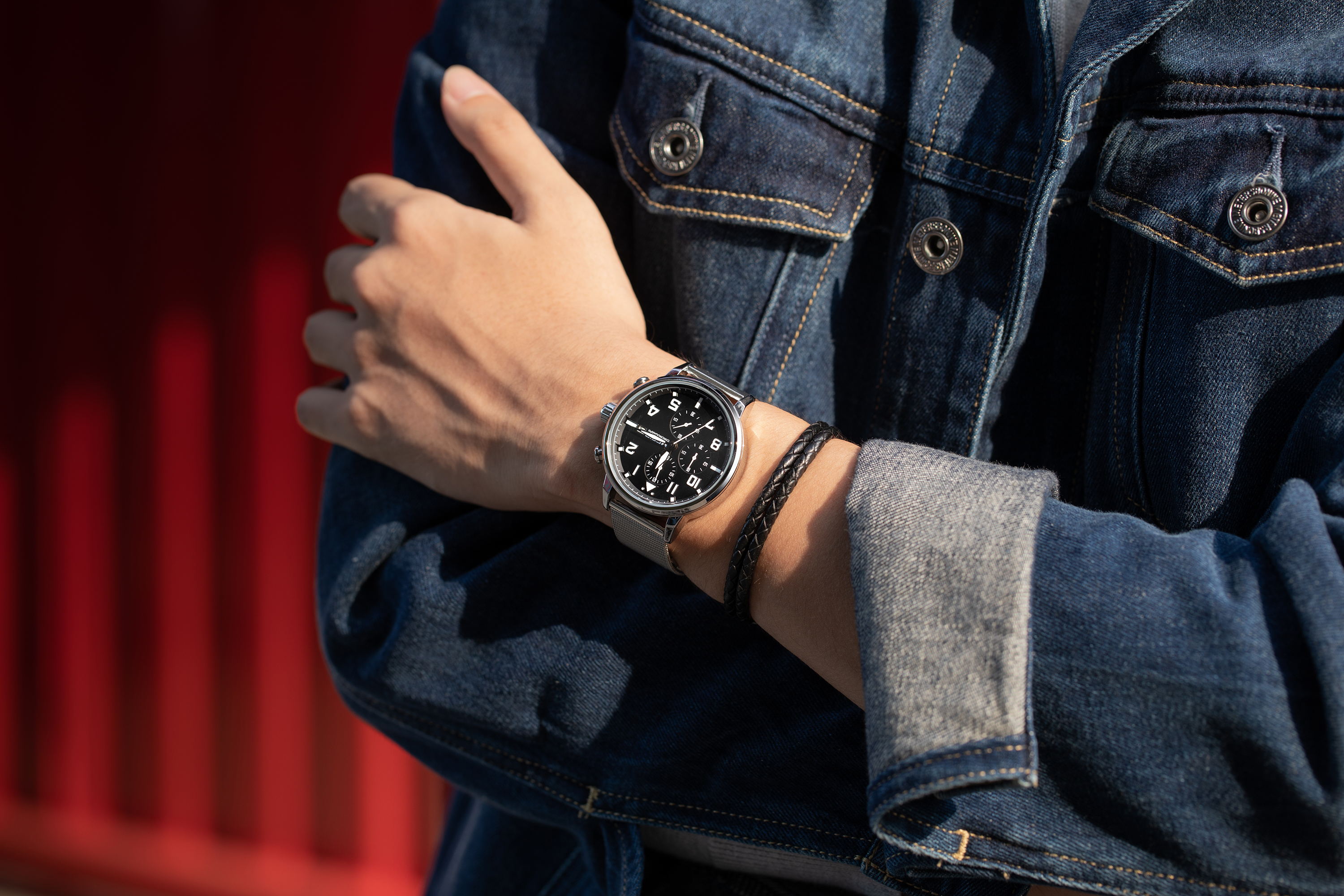 Megir Chrono Pilot Silver - 4