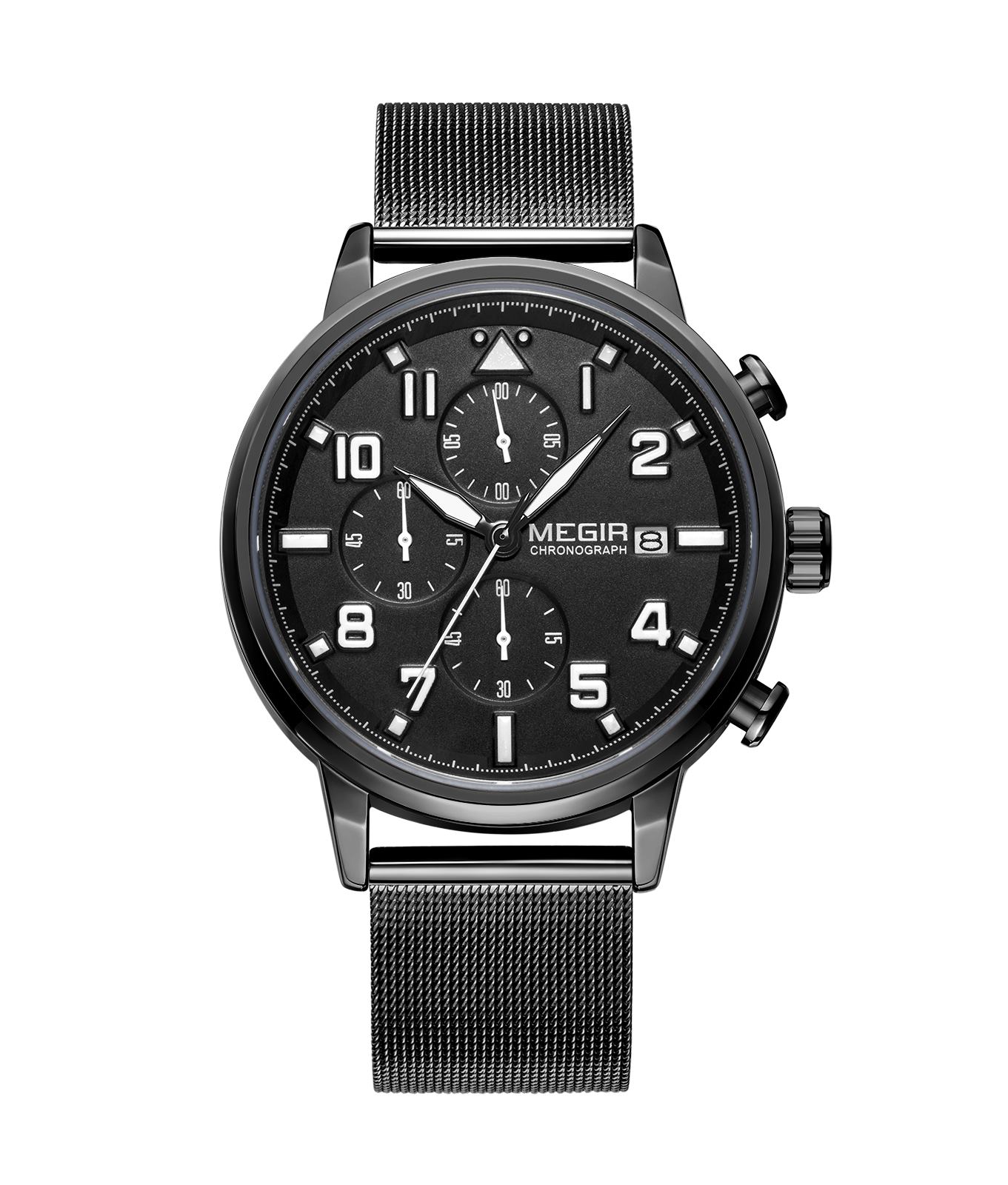 Megir Chrono Pilot Black