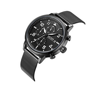 Megir Chrono Pilot Black