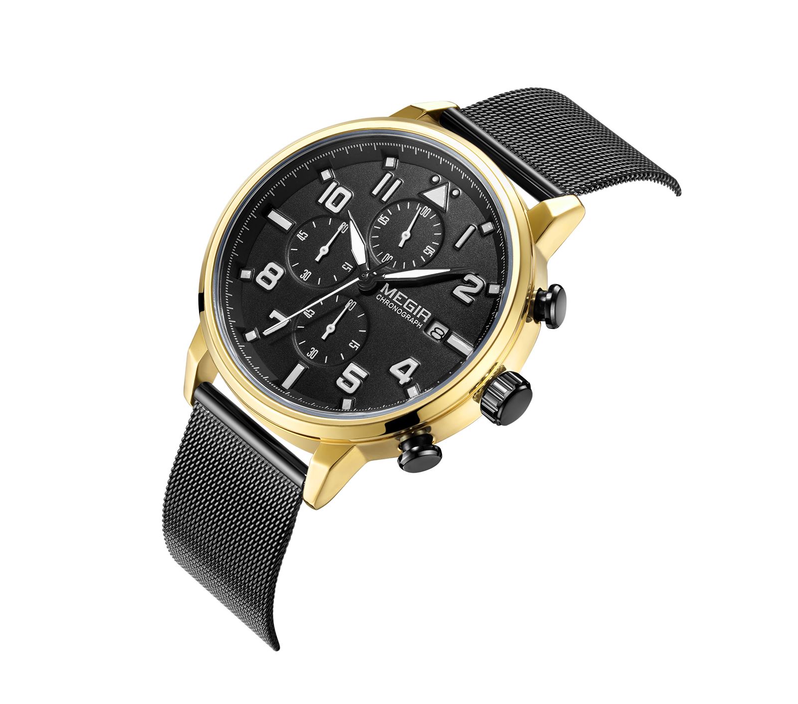 Megir Chrono Pilot Gold - 3