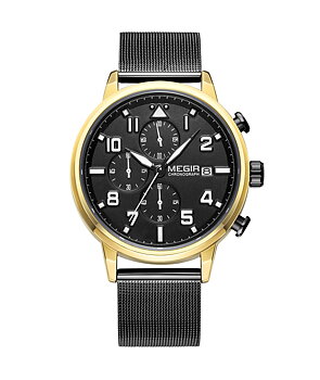 Megir Chrono Pilot Gold