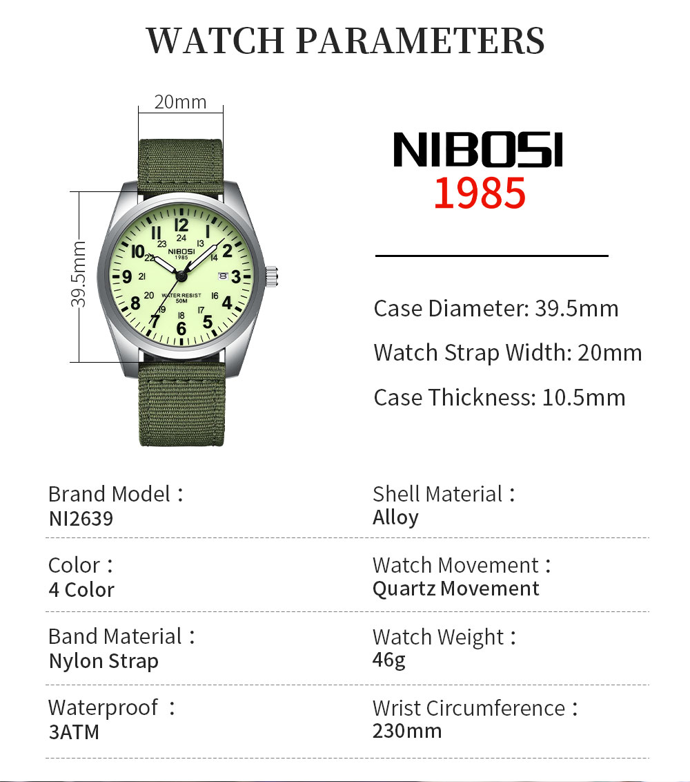 Nibosi Aviator Silver Black - 13