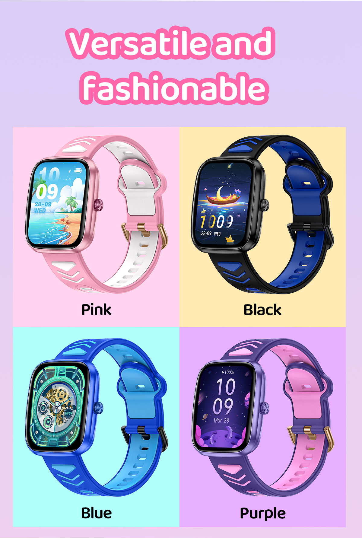 Safebuddy Smart Watch Kids Pink - 14