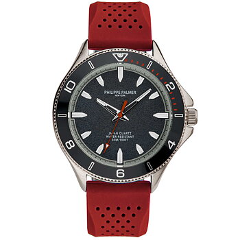 Philippe Palmer Eclipse Silver Case Black Red