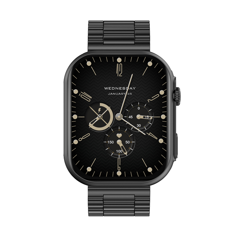 Philippe Palmer Smart Watch LP46 Black Steel