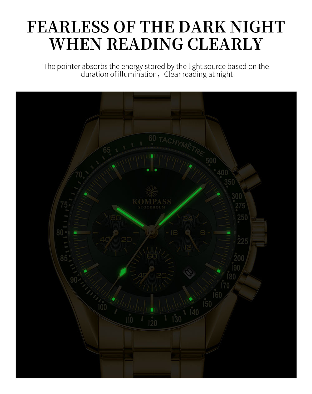 Kompass ChronoSpeed Steel Gold - 10