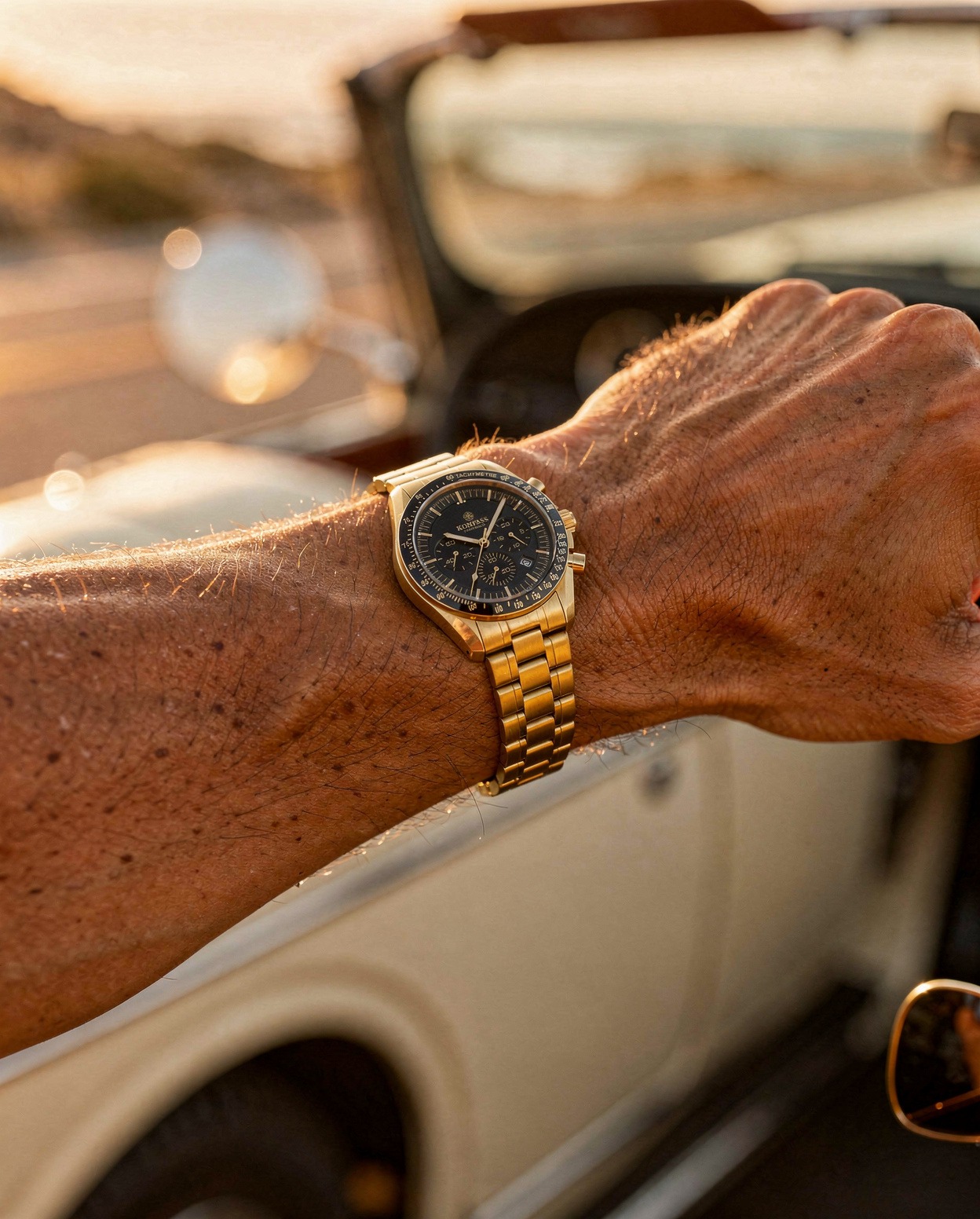 Kompass ChronoSpeed Steel Gold Black - 3