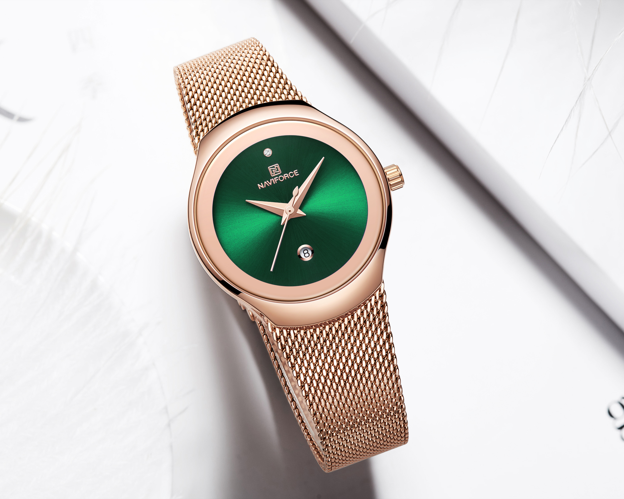 Naviforce Maia Rose Gold Green - 3