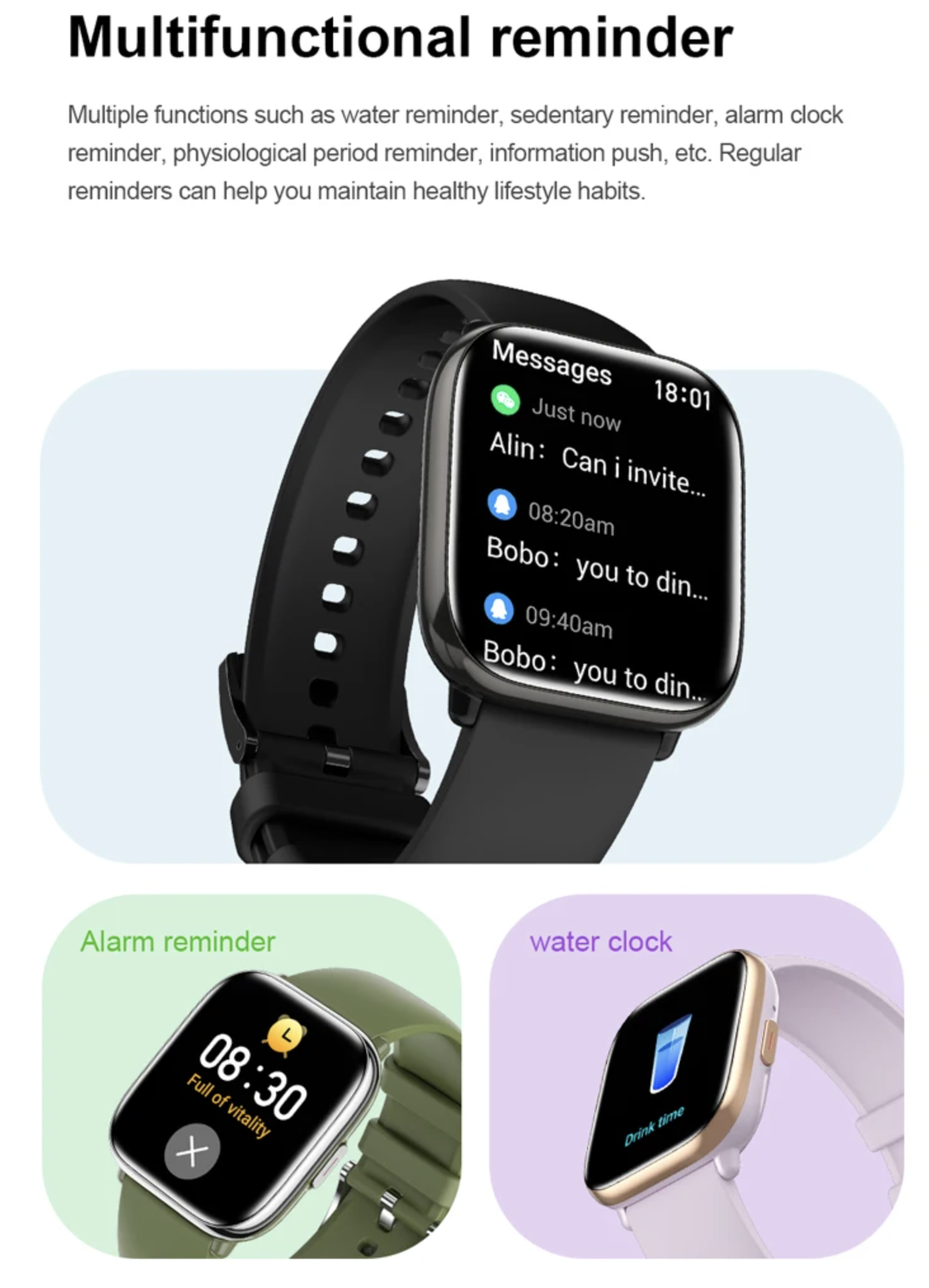 Philippe Palmer Smart Watch LP12 AMOLED Pink - 24