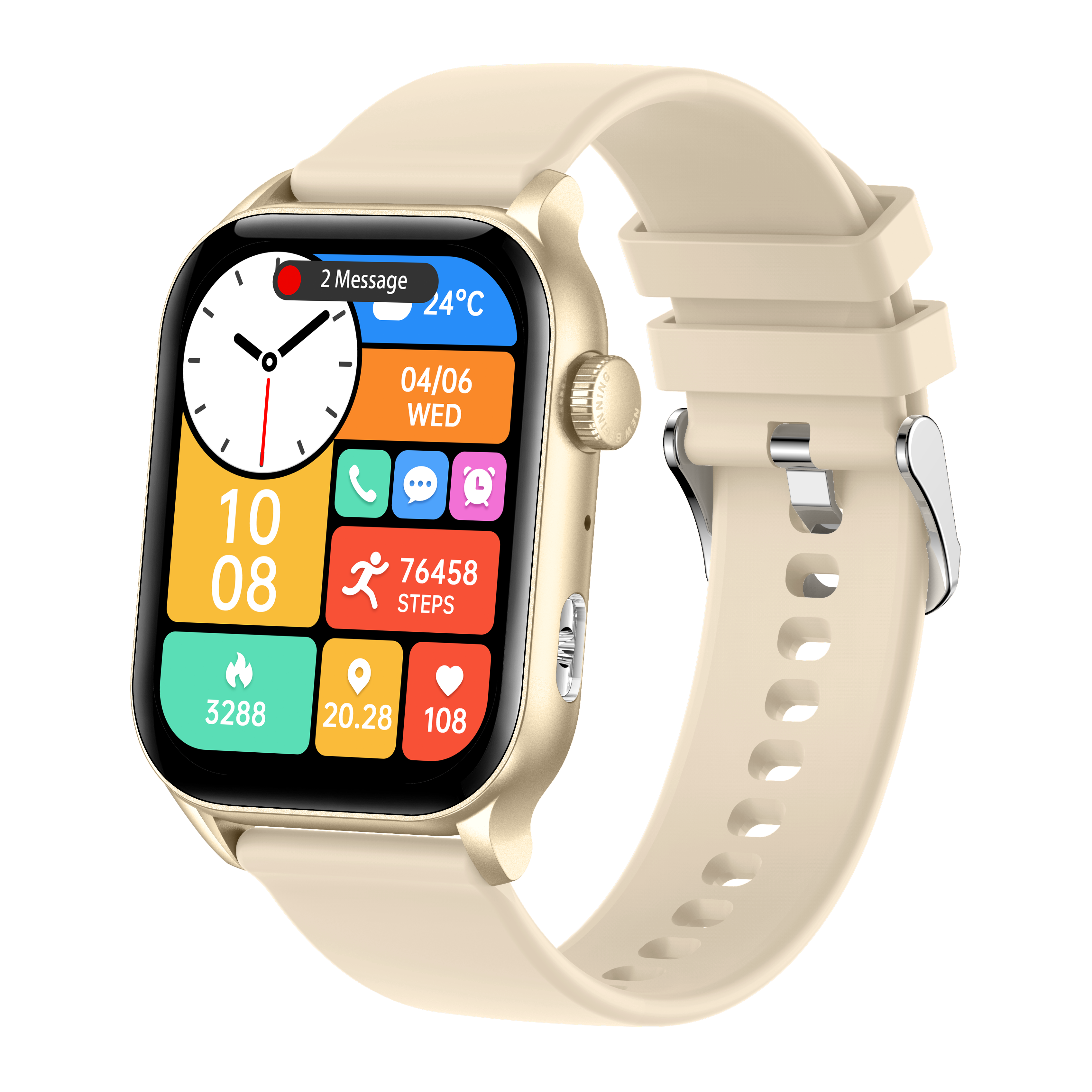 Philippe Palmer Smart Watch LP26 AMOLED Ultra Light Gold